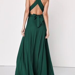 Lulus Forest Green Maxi Dress